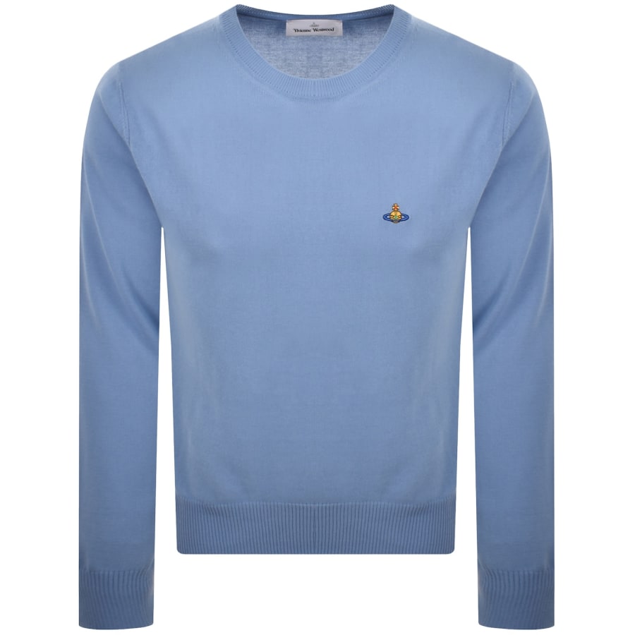 Vivienne Westwood Alex Round Neck Jumper Blue | Mainline Menswear x
